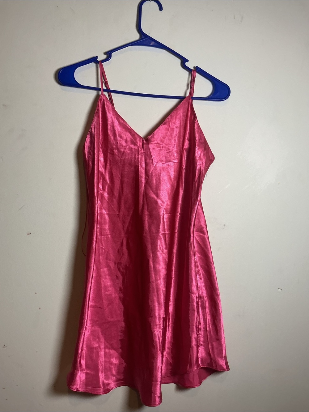 La SENZA Hot Pink Satin Slip